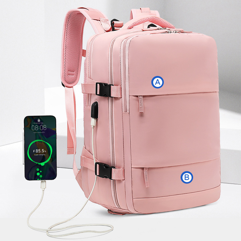Business Backpack with USB cha - Laptop Backpack 15.6 ulasan dan harga
