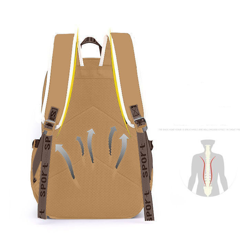 Kawaii Capybara Stylish Khaki  - School Backpack Teen ulasan dan harga