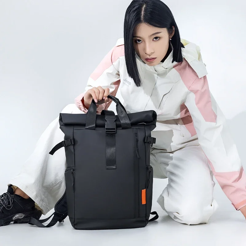 Unisex Fashionable Minimalist  - Canvas Backpack Casual ulasan dan harga