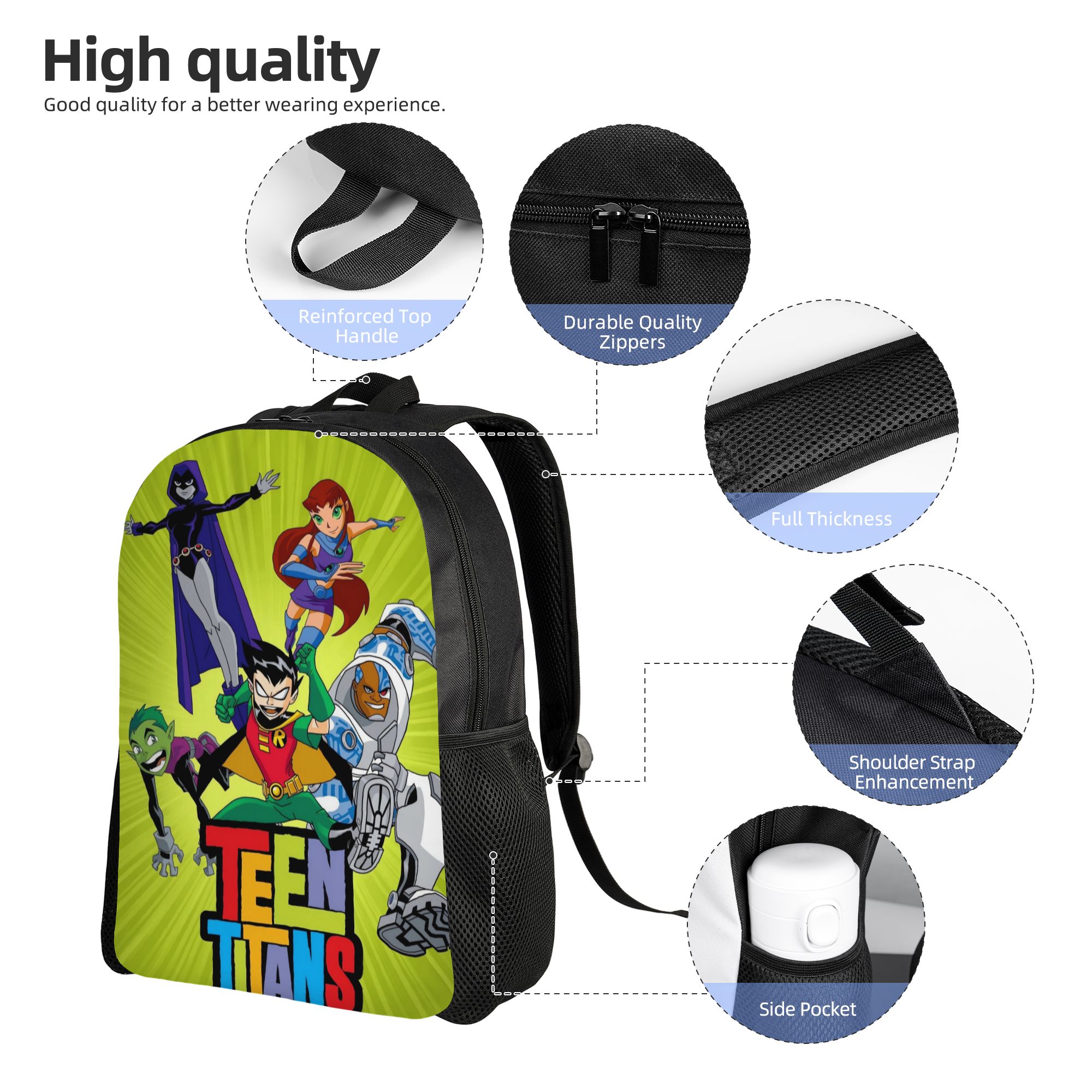 Teen Titans Go Raven's Emoticl - School Backpack Teen ulasan dan harga