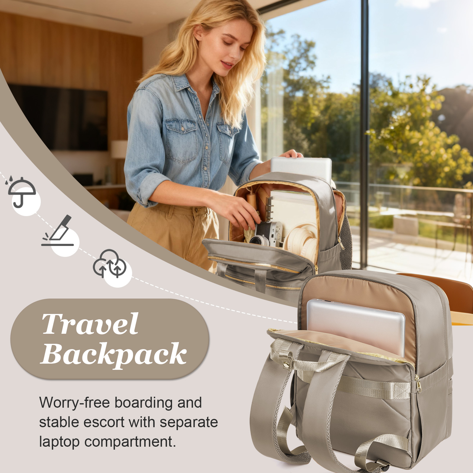 Ryanair 40x30x20 Travel Backpa - Fashion Backpack Women ulasan dan harga