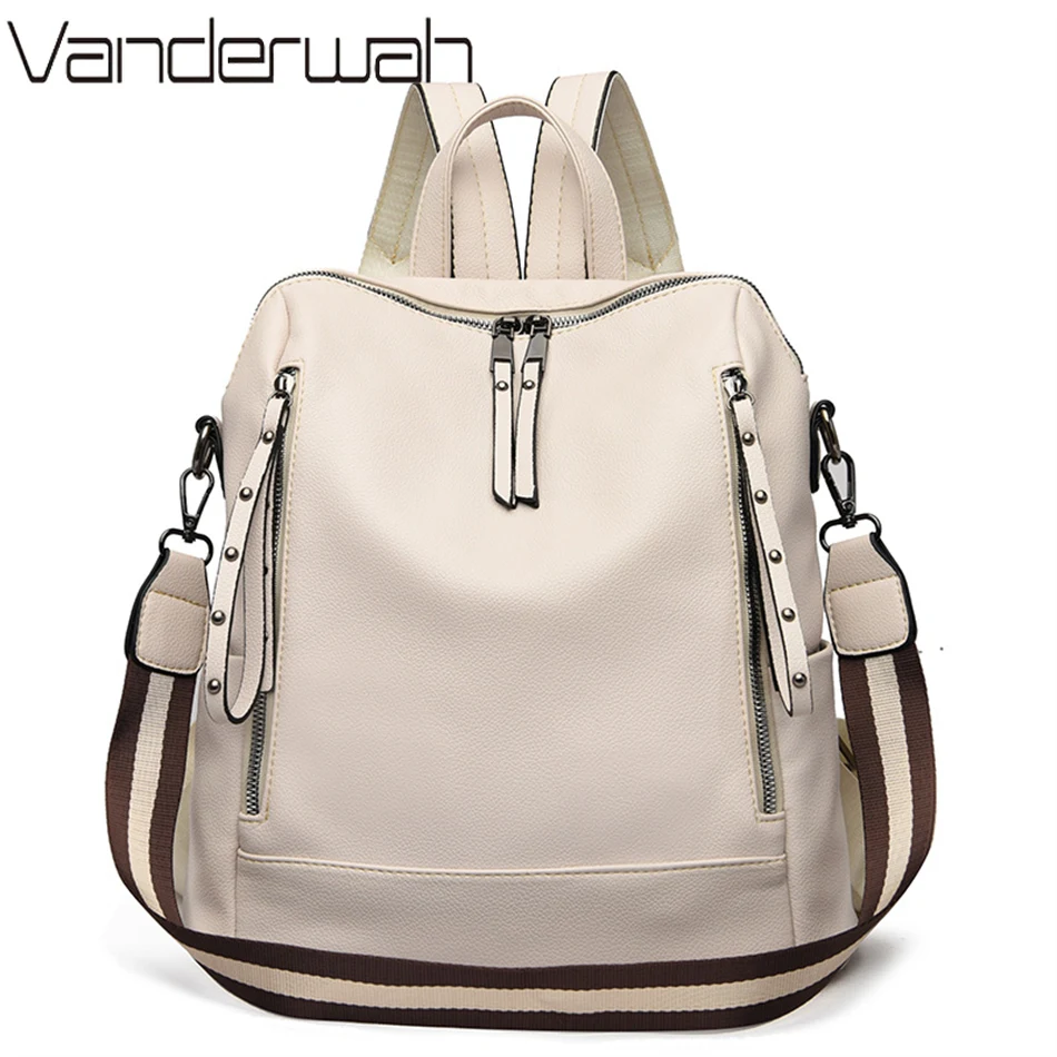 Brand Luxury Backpacks Soft Le - School Backpack Teen ulasan dan harga