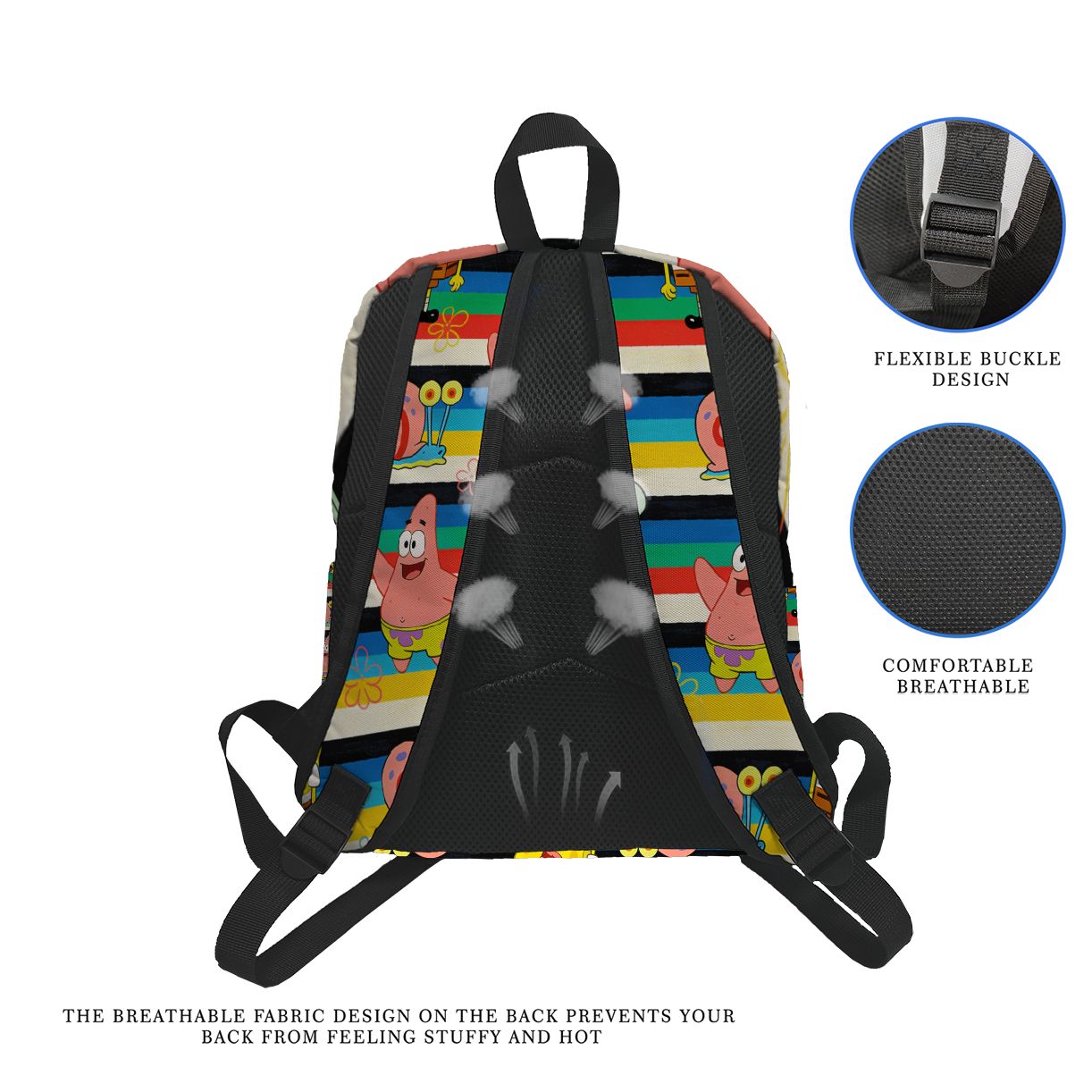 SpongeBob SquarePants Striped  - School Backpack Teen ulasan dan harga