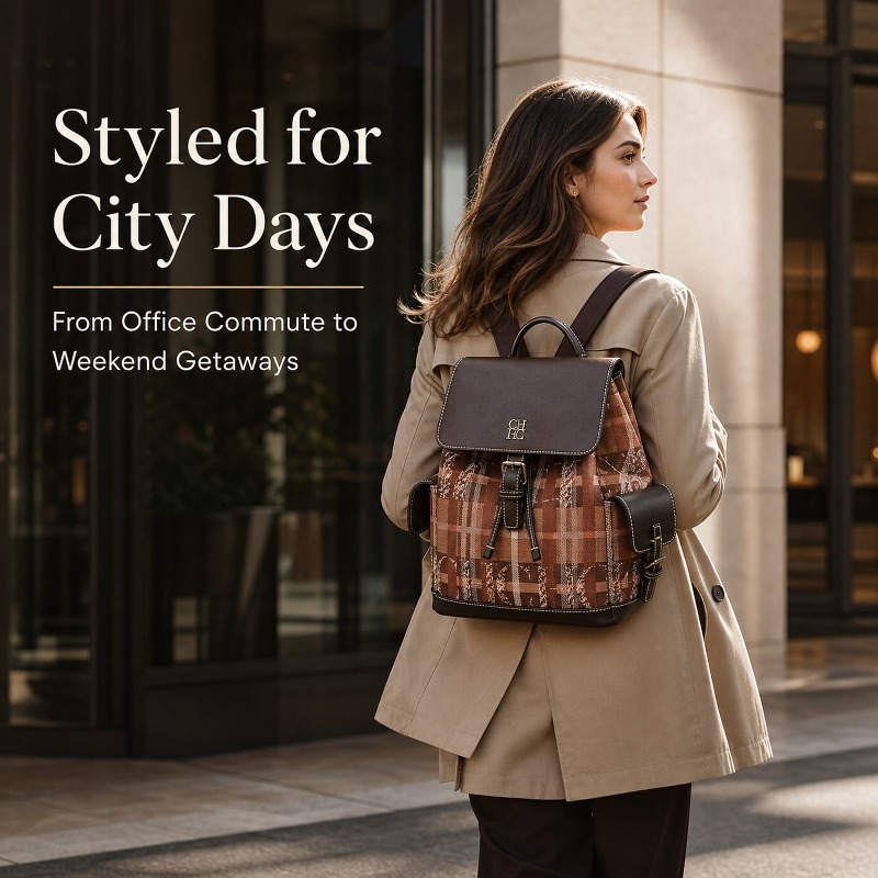 CHHC Fashion Color Block Backp - Fashion Backpack Women ulasan dan harga