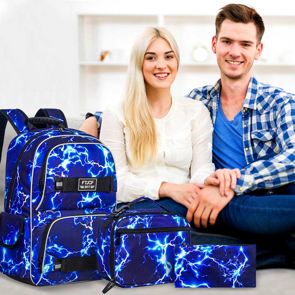 3PCS Lightning boys Backpack,  - School Backpack Teen ulasan dan harga
