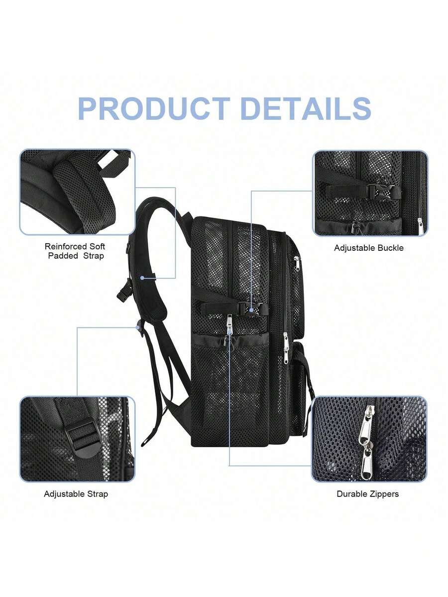 Mesh Backpack 36L Large Heavy  - Canvas Backpack Casual ulasan dan harga